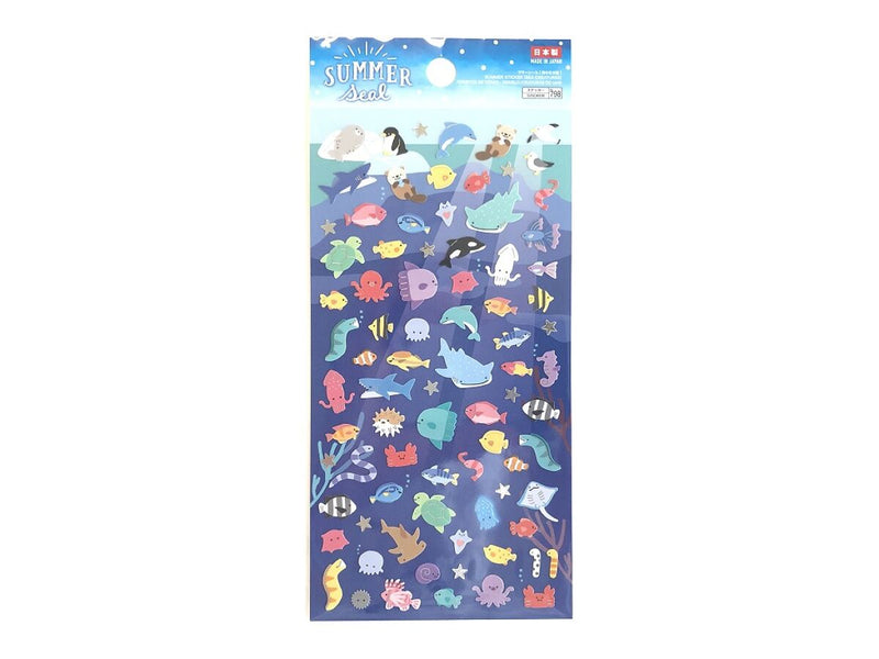 サマーシール（海の生き物）
