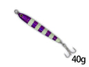 メタルジグ（40g、パープルゼブラグロー）