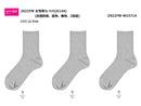 レディースレギュラーソックス（抗菌防臭、直角、無地、３足組）