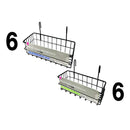 ワイヤーネットかご（横型、ブラック）
