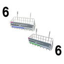 ワイヤーネットかご（横型、ホワイト）