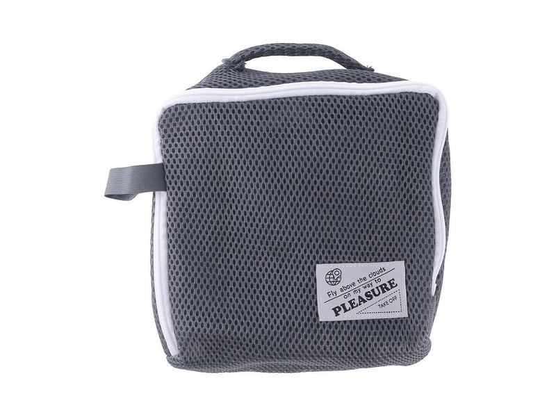 旅する洗濯ネット（ダブルメッシュ、スクエア、１８．５ｃｍ×８．５ｃｍ×１８．５ｃｍ、ＧＹ）