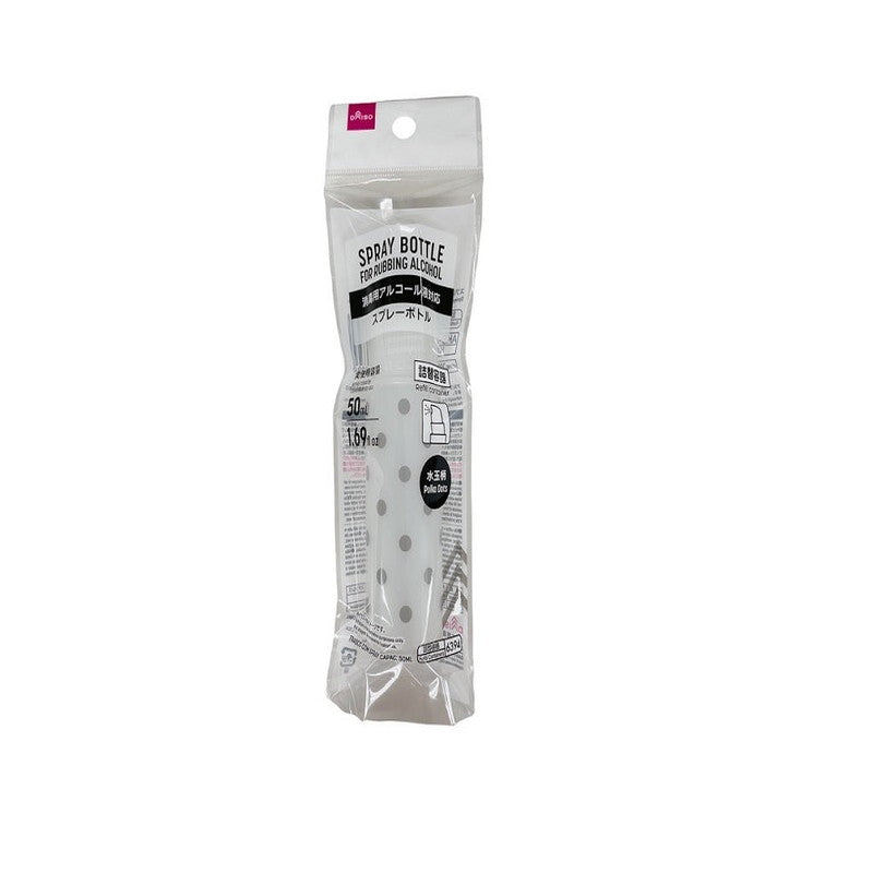 スプレーボトル（消毒用アルコール液対応、水玉柄、５０ｍＬ）