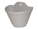 エコ　あみめ調壁掛け植木鉢（グレー、Φ２０ｃｍ、６号）