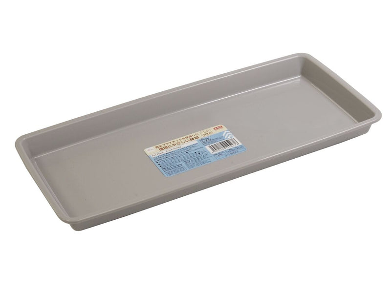 エコ　プランター受け皿（グレー、１４．４ｃｍ×３０．２ｃｍ×２．３ｃｍ）
