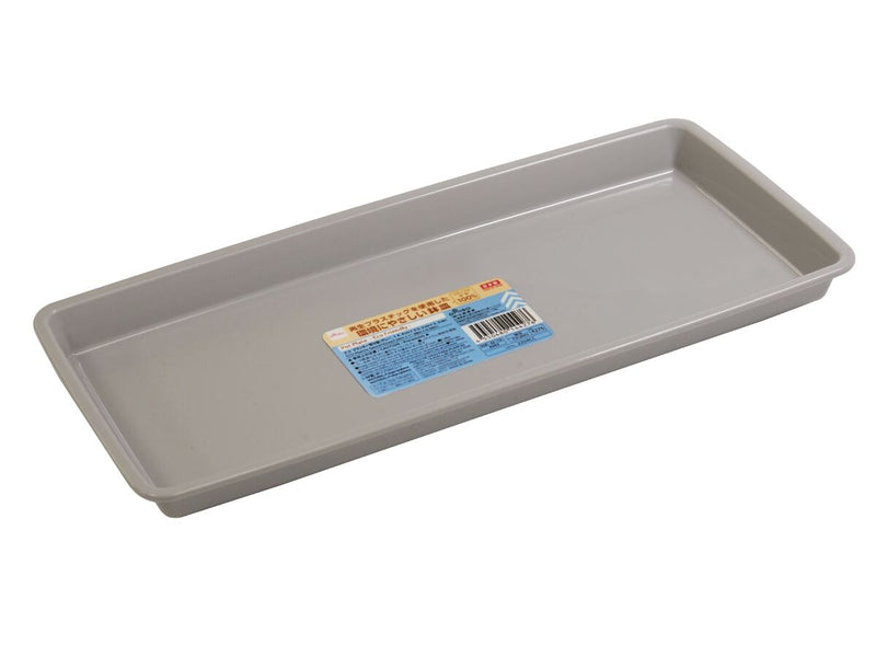 エコ　プランター受け皿（グレー、１４．４ｃｍ×３０．２ｃｍ×２．３ｃｍ）