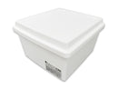 再生プラ配合フタ付ＢＯＸ（コミック用、ホワイト）２４ｃｍ×２２ｃｍ×１４ｃｍ