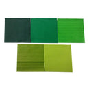 フェルト（グリーン系カラー、５枚）