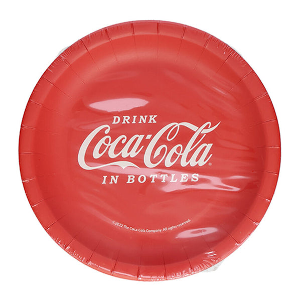 紙皿（コカ・コーラ、AS1、A、直径18cm、12枚） -100均 通販