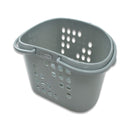 ハンディーバスケット（オリーブ、ファウンテンブルー、２３．８ｃｍ×１７．４ｃｍ×１１．６ｃｍ）