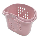 ハンディーバスケット（オリーブ、ドーンピンク、２３．８ｃｍ×１７．４ｃｍ×１１．６ｃｍ）