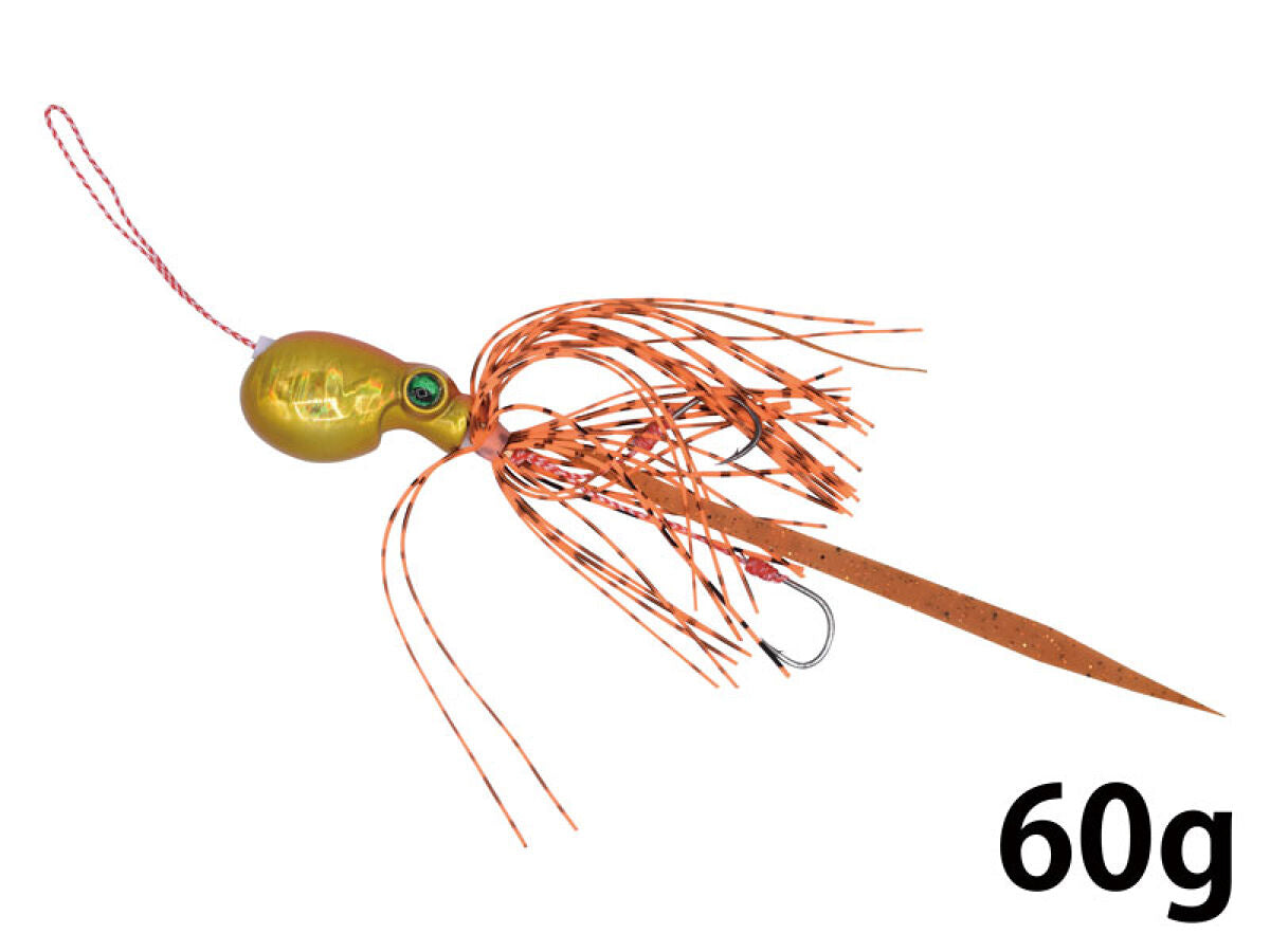 オレキン60g6個、オレキン80g1個、アカキン60g2個 タイラバヘッド