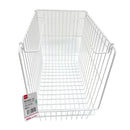 ワイヤーバスケット（ホワイト、２６．５ｃｍｘ３６ｃｍｘ２４ｃｍ）