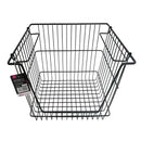 ワイヤーバスケット（ブラック、３７ｃｍｘ２６ｃｍｘ２４ｃｍ）