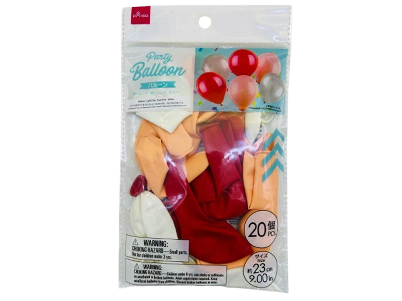 バルーン（約９インチ、２０個、薄いピンク、濃いピンク、ホワイト）９インチ