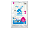 ゴミ袋（半透明、１５枚）４５Ｌ