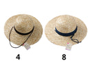 つば広麦わら帽子
