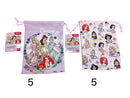 きんちゃく袋、１６ｃｍ×２１ｃｍ（ディズニープリンセス）