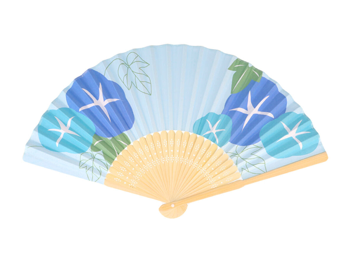 紙扇子（朝顔）21cm -100均 通販 ダイソーオンラインショップ【公式】
