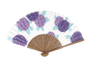 紙扇子（紫陽花）２１ｃｍ
