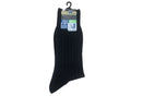 抗菌防臭レギュラーソックス（メンズ、太リブ、補強、黒、２５ｃｍ―２７ｃｍ）