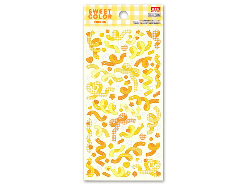 シール（スイートカラーリボン、イエロー）