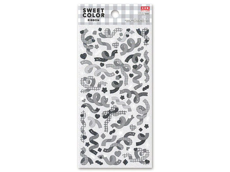 シール（スイートカラーリボン、ブラック）