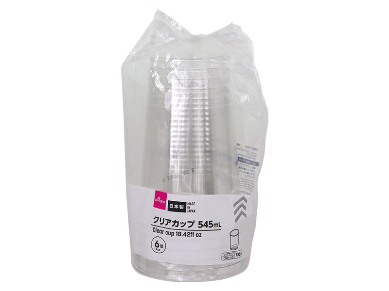 クリアカップ（６個、５４５ｍＬ）