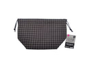 アルミ付ランチ巾着（グラフチェック、ブラック）
