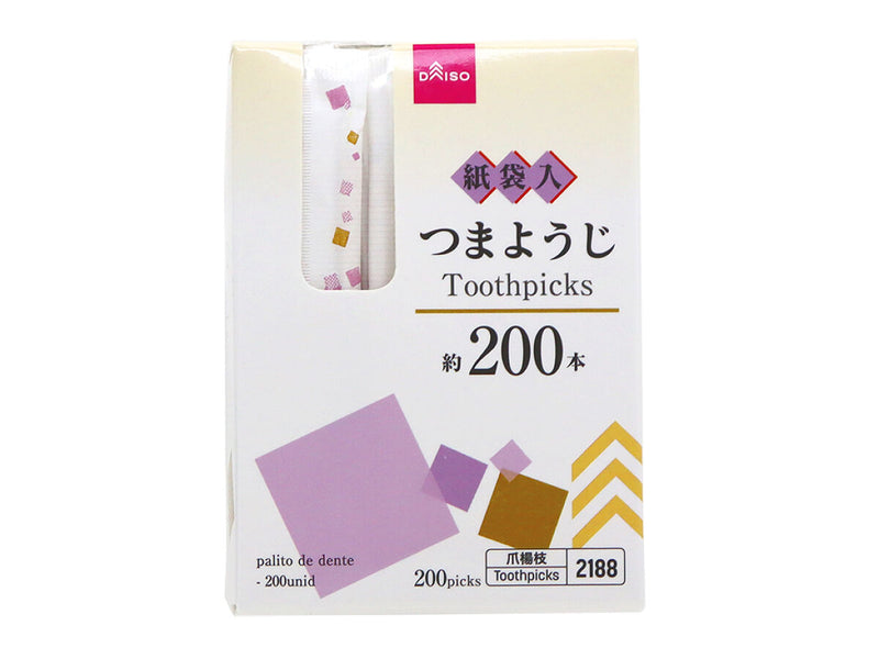 つま楊枝（紙袋入、２００本）