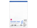 レポートパッド（セミＢ５、Ｂ罫、６０枚）