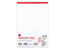 レポートパッド（Ａ４、Ａ罫、５０枚）