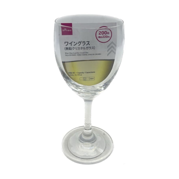 ワイングラス（無鉛クリスタルガラス、約240mL） -100均 通販