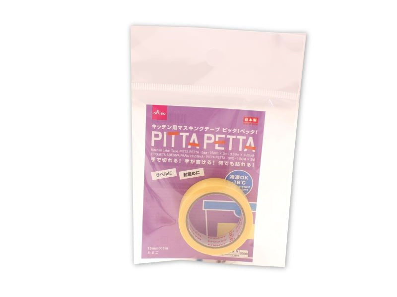 キッチン用ラベルテープ（ＰＩＴＴＡ　ＰＥＴＴＡ、たまご、１５ｍｍ×３ｍ）