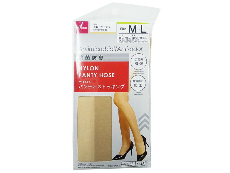 抗菌防臭ナイロンパンティストッキング（Ｍ―Ｌ、メローベージュ）
