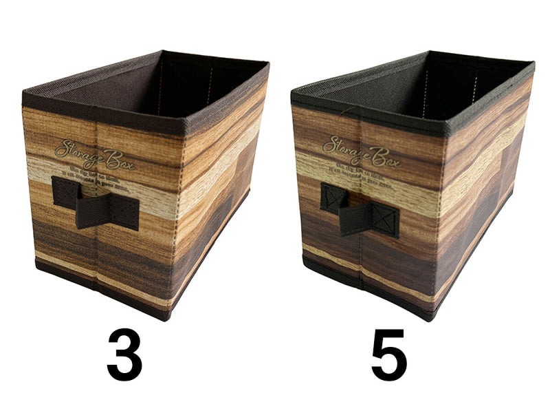 収納ボックス（木目調、カラーＢＯＸ１／３サイズ）