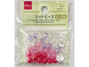 カットビーズ（ピンク系、３６個）８ｍｍ
