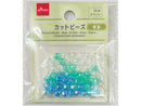カットビーズ（青系、約６ｍｍ、５４個）
