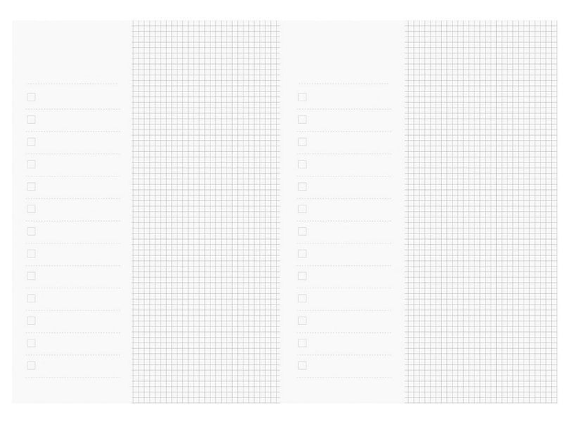 タスク管理ノート（Ａ５、ＴＯＤＯ＋３ｍｍグリッド罫、４８ページ、グレー）