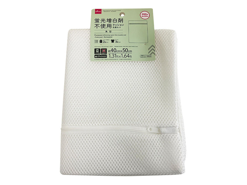 蛍光増白剤不使用洗濯ネット（クッション、角型）