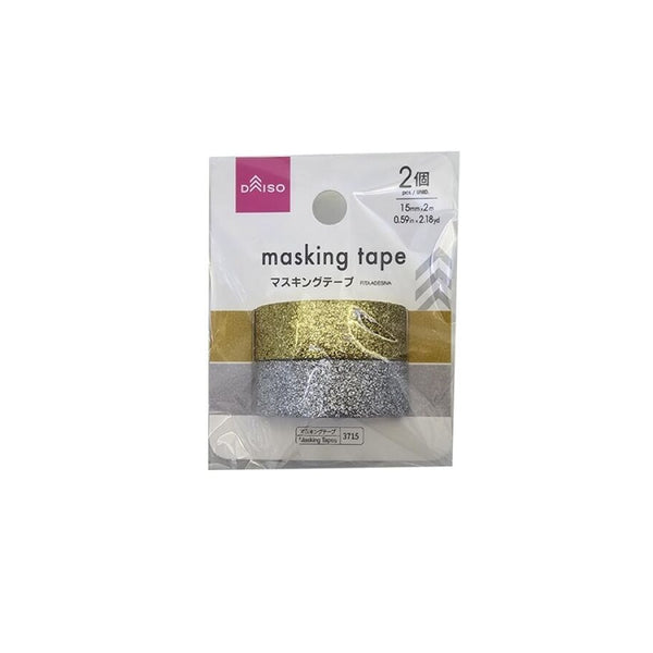 マスキングテープ（グリッター、ゴールドカラー、シルバーカラー