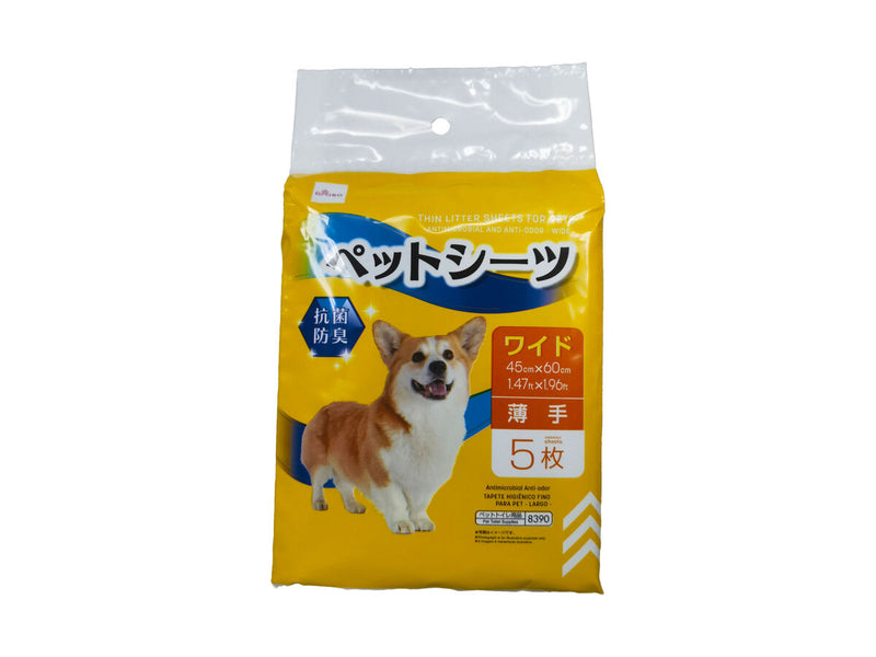 薄型ペットシーツ（抗菌防臭、ワイド、５枚）