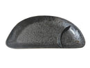 柚子天目仕切月出し皿約２４ｃｍ×１３ｃｍ×Ｈ３ｃｍ