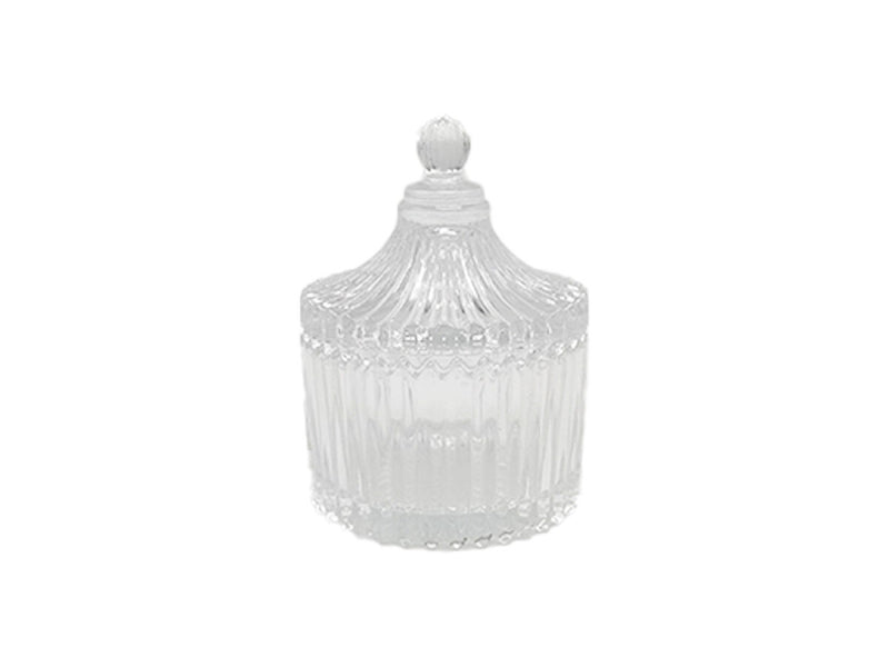 ガラス小物入れ（約Ｗ６．５ｃｍ×Ｈ９ｃｍ）