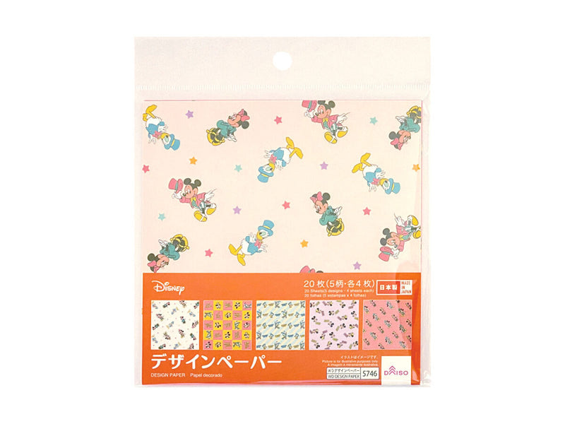 デザインペーパー 1000枚 おすそ分け 詰め合わせ 新品 未使用 美品 デザインペーパー（ミッキー＆フレンズ） -100均 通販 ダイソー