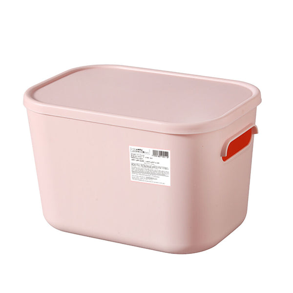 【廃盤】DAISO ダイソー　フタ付収納ボックス　仕切り付き　缶バッジ　収納 蓋付収納ボックス（PK）18cm×16cm×25．8cm -100均 通販