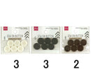 糸付けボタン（６個、ベーシックカラー）１８ｍｍ