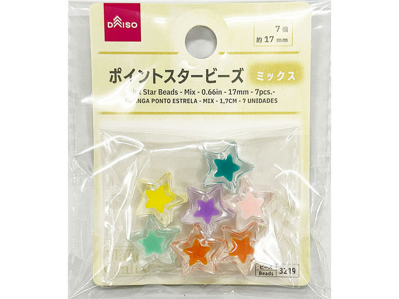 ポイントスタービーズ（ミックス、約１７ｍｍ、７個）