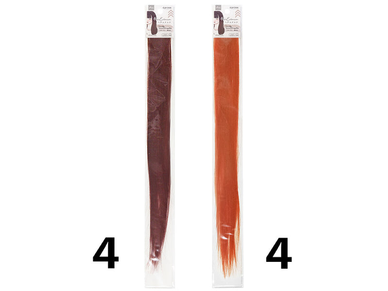 ヘアエクステ（スモーキー、暖色系）