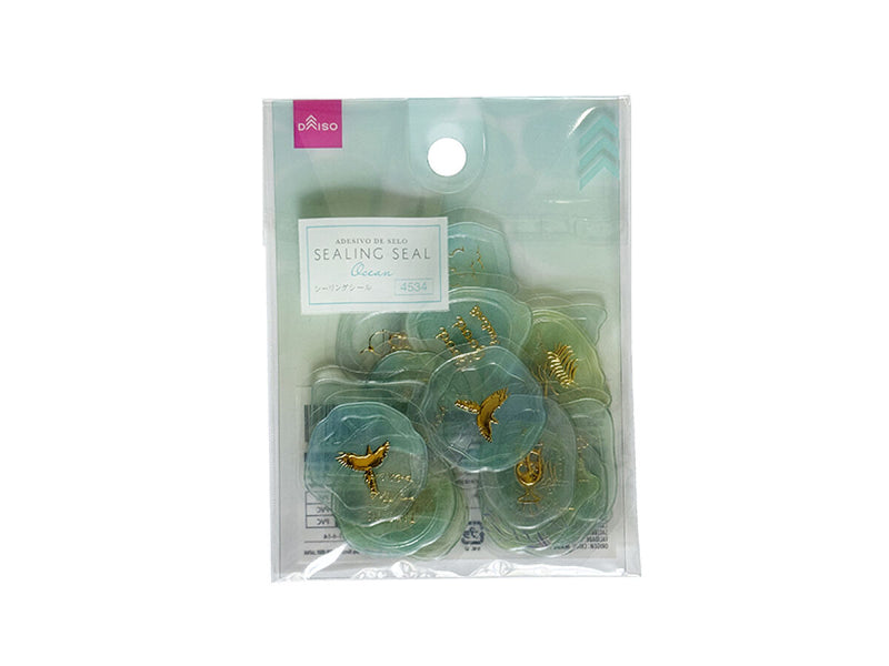 シーリングシール（箔押し、オーシャン）